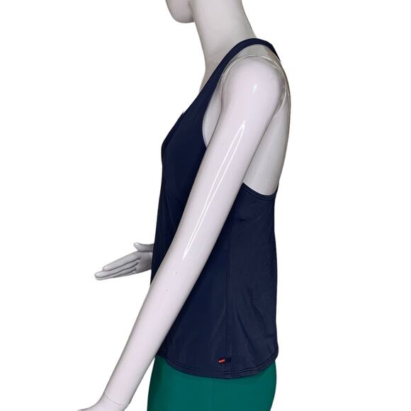 Tommy Hilfiger Swimsuit Top Racerback  Tankini Blue and Yellow Size M - Picture 6 of 11